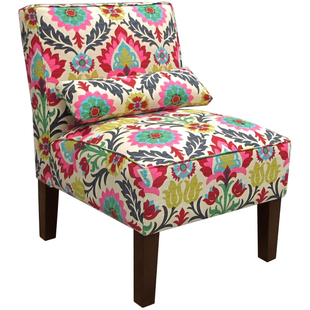Skyline Furniture Santa Maria Desert Flower Armless Slipper Chair - N/A