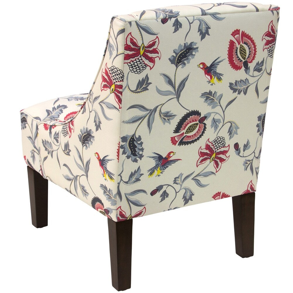 Skyline Furniture Swoop Arm Chair in Jacobean Bright Multi - N/A