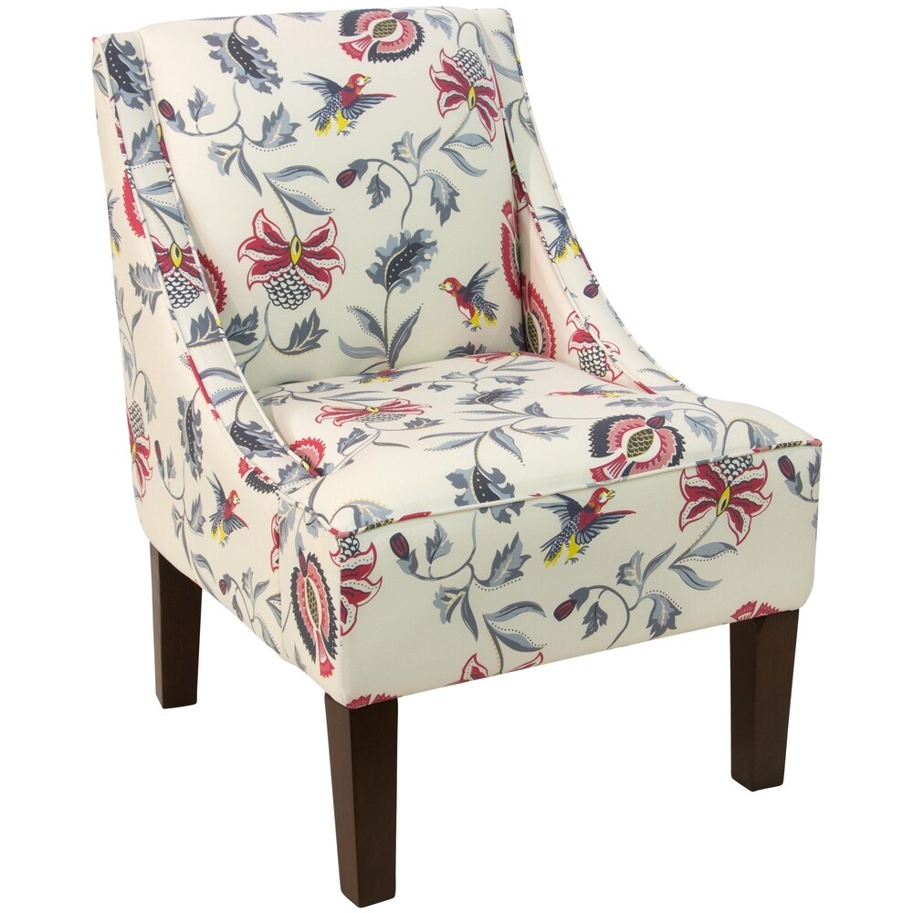 Skyline Furniture Swoop Arm Chair in Jacobean Bright Multi - N/A