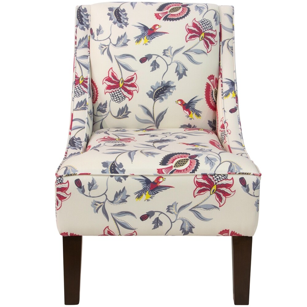 Skyline Furniture Swoop Arm Chair in Jacobean Bright Multi - N/A