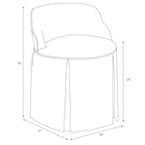 Skyline Furniture Vanity Chair in Kaleidoscope Floral Blush - N/A