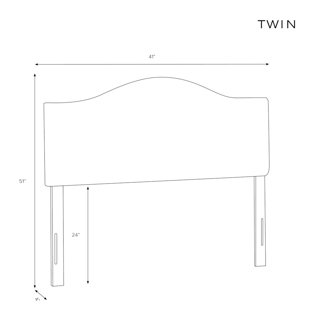 Skyline Furniture Velvet Pearl Inset Nail Button Headboard