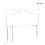 Skyline Furniture Velvet Pearl Inset Nail Button Headboard