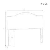 Skyline Furniture Velvet Pearl Inset Nail Button Headboard