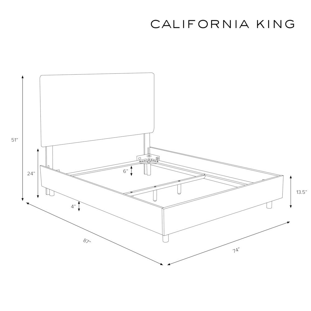 Skyline Furniture White Velvet Tufted Bed