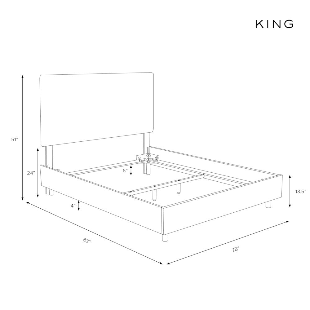 Skyline Furniture White Velvet Tufted Bed