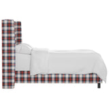 Skyline Furniture Wingback Bed in Stewart Dress Multi