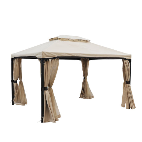 Skyline Outdoor Outdoor 10' x 12' Gazebo with Water Resistant Canopy by Christopher Knight Home