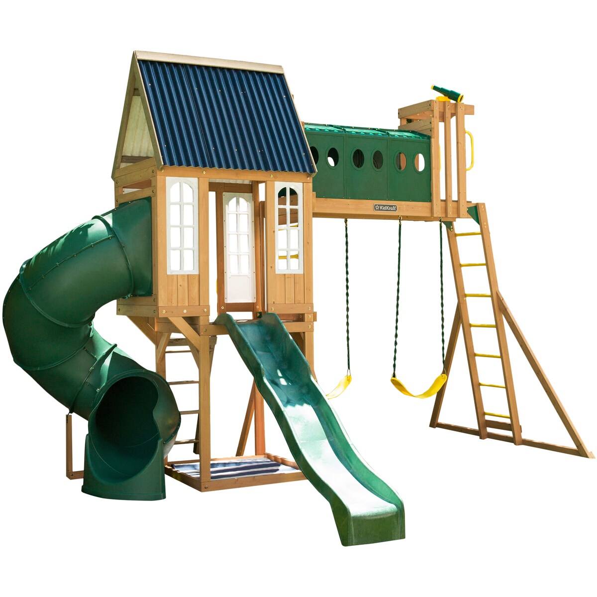 Skyway Resort Wooden Outdoor Swing Set / Playset