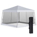 Slant Leg Pop Up Canopy Tent with Netting and Carry Bag