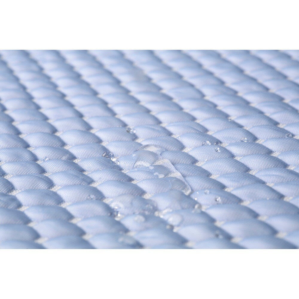 Leggett & Platt Sleep Chill + Crystal Gel Mattress Protector with Cooling Fibers and Blue 3-D Fabric