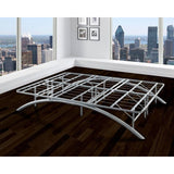 Sleep Sync Arch Flex Twin Silver 14-inch Platform Bed Frame