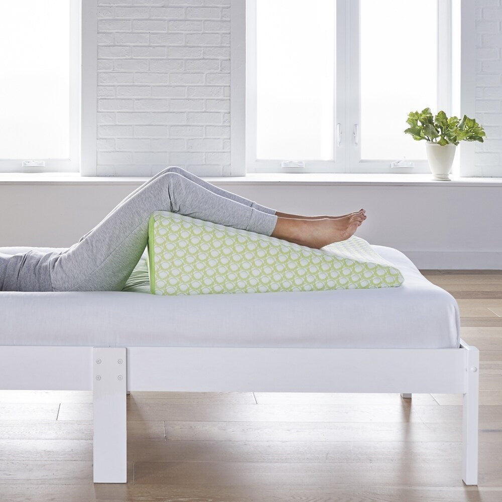 Sleep Yoga Wedge pillow - With 10" memory foam medium firm