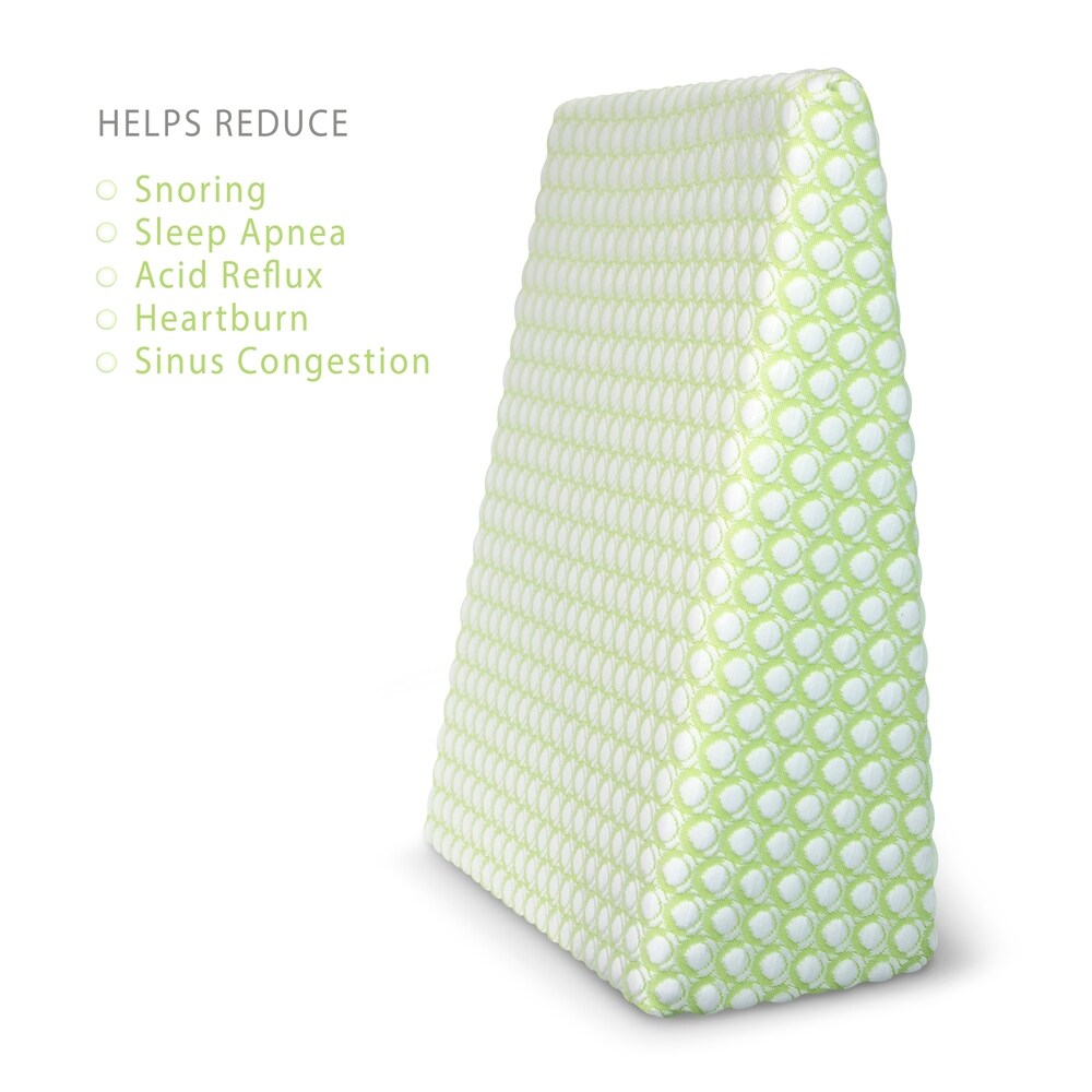 Sleep Yoga Wedge pillow - With 10" memory foam medium firm