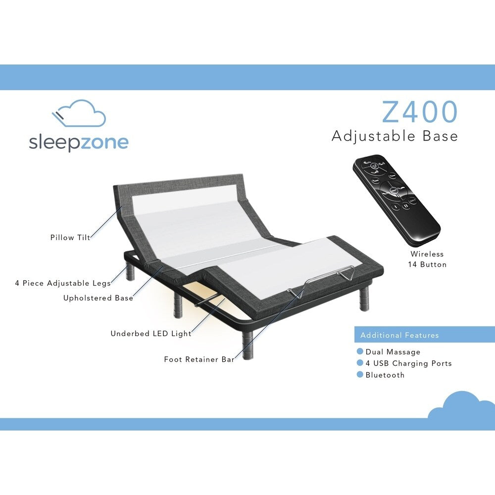 Sleep Zone Z400 Adjustable Bed Frame