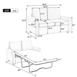 Sleeper Sofa Bed with Premium Twin Size Mattress Pad