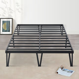 Sleeplanner 14 Inch Metal Platform Bed Frame with Hairpin Legs Queen