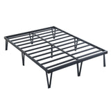 Sleeplanner 14 Inch Metal Platform Bed Frame with Hairpin Legs Queen