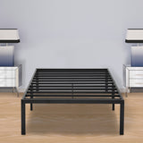 Sleeplanner 14-inch Twin-Size Dura Steel Slat Bed Frame OVT-2000, No Box Spring Needed