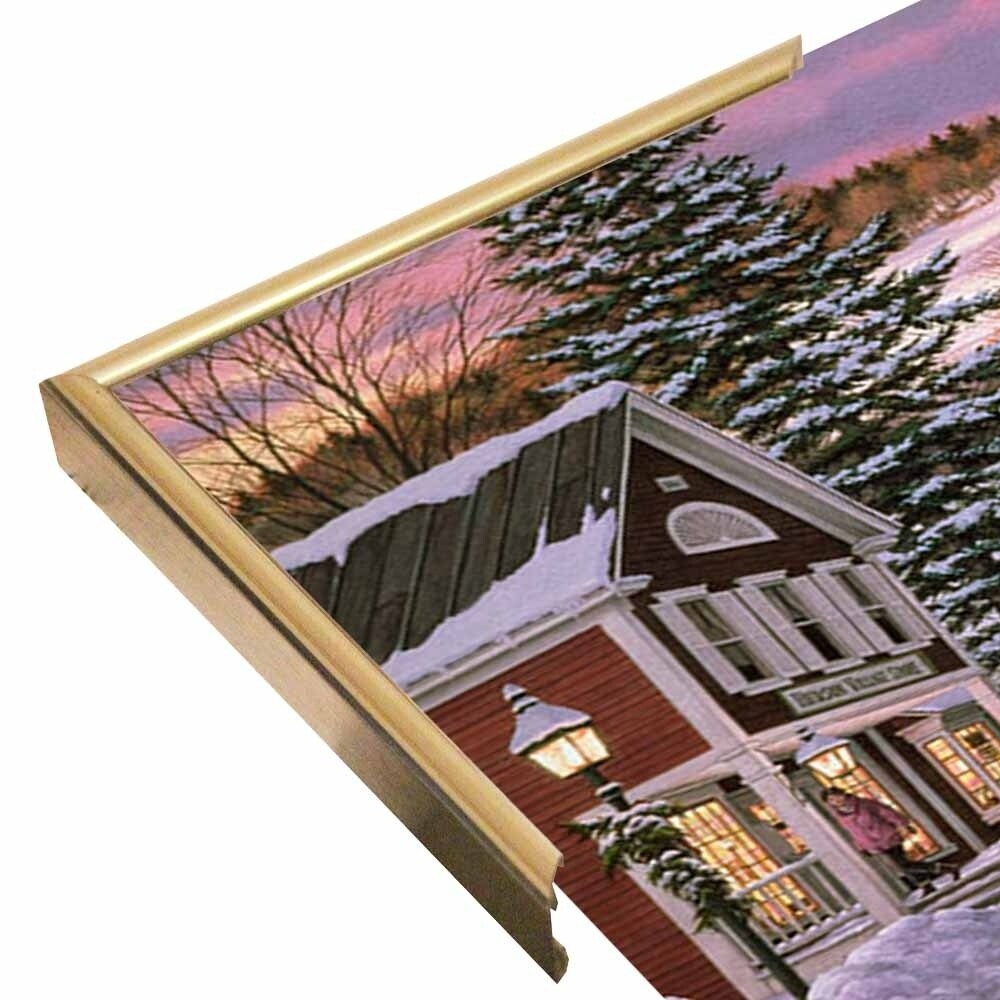 Sleigh Bells Too-WILBRE554 Framed Print 12"x28" by William Breedon