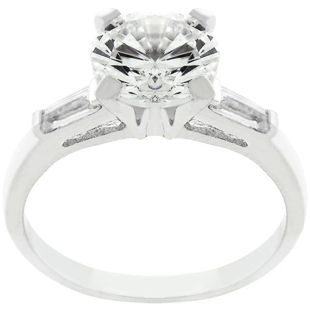 Classic Triple White Engagement Ring