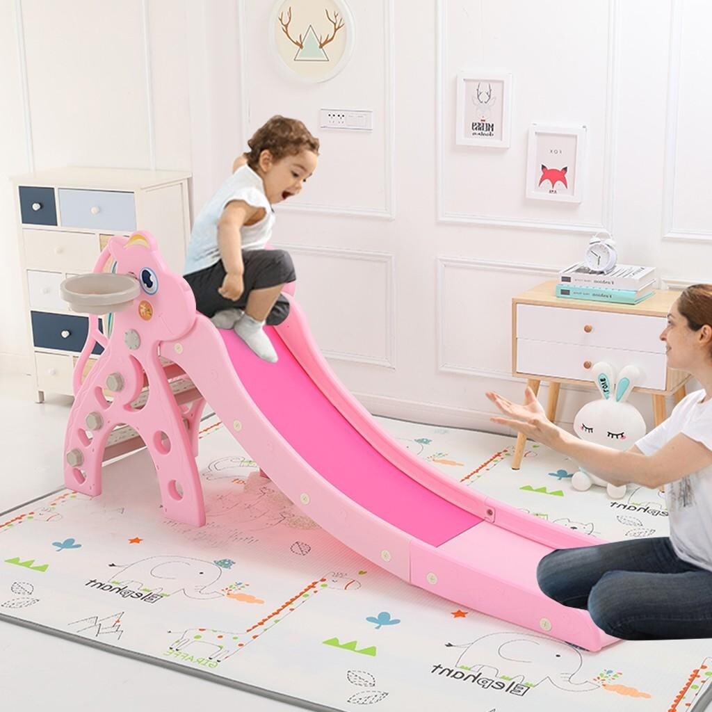 Slide Basketball Frame and Climbing Stairs - N/A