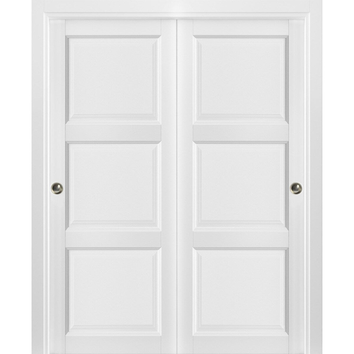 Sliding Closet Bypass Doors / Lucia 2661 White