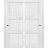 Sliding Closet Bypass Doors / Lucia 2661 White