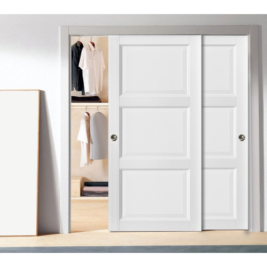 Sliding Closet Bypass Doors / Lucia 2661 White