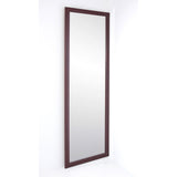 Slim Dark Brown Accent Mirror