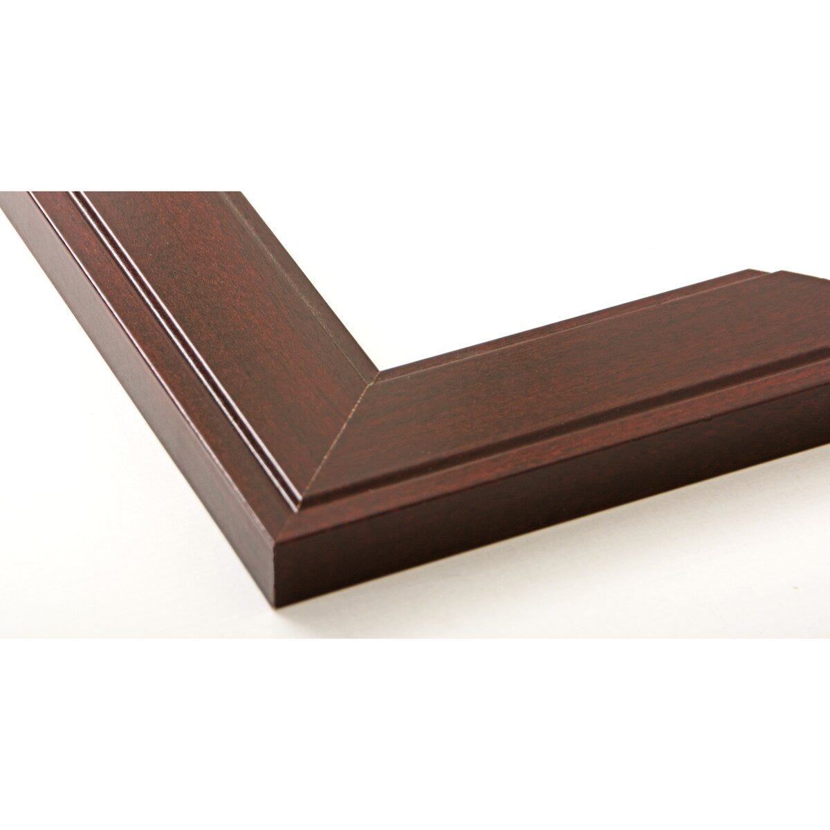 Slim Dark Brown Accent Mirror