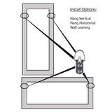 Slim Dark Brown Accent Mirror