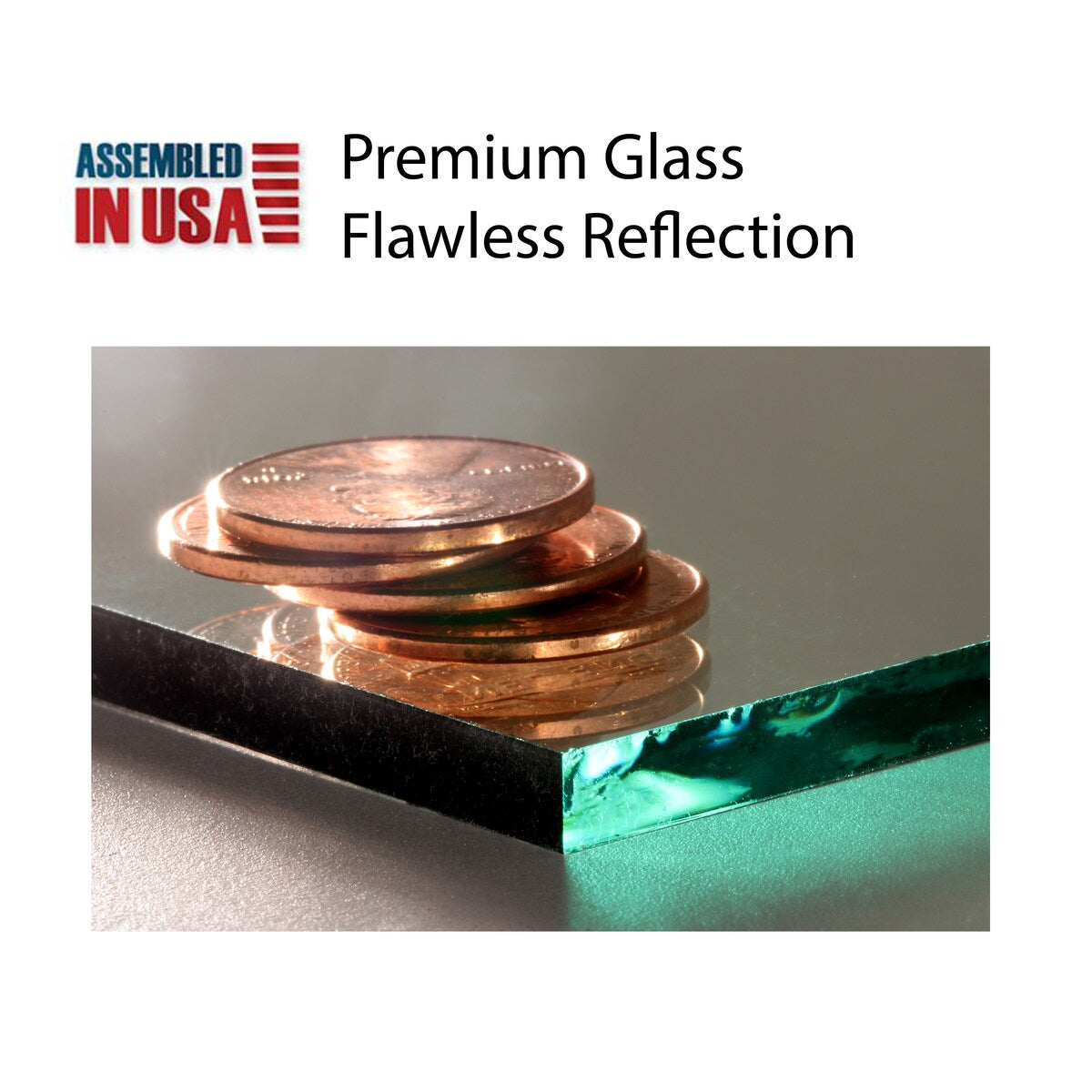 Slim Dark Brown Accent Mirror