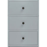 Slim Tall Bathroom Storage Cabinet with an Open Shelf, Three Drawers and a Cabinet