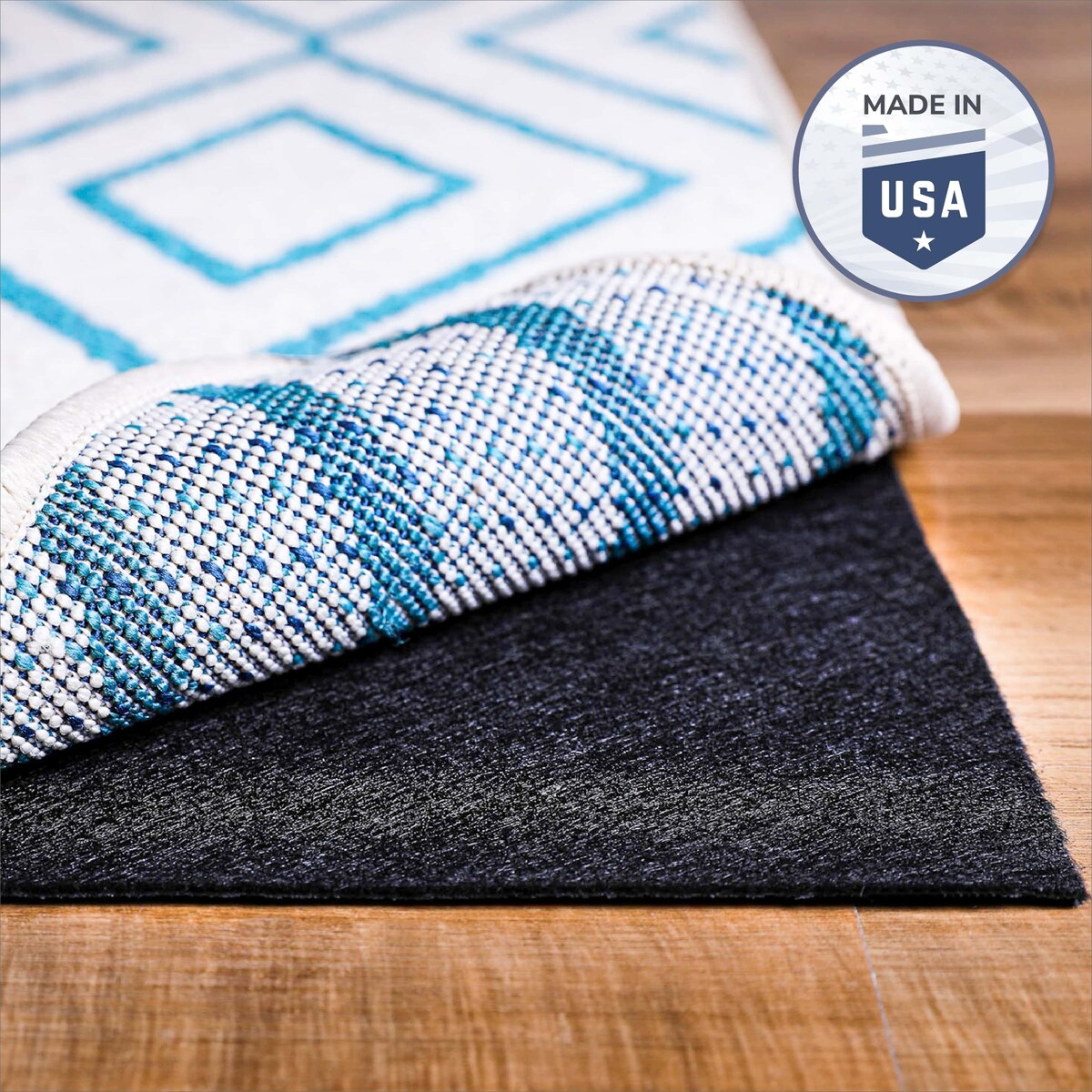 Slip-Stop Premium Low Profile Non Slip Rug Pad Gripper 2X3 FT - Black
