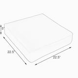 Sloane Black Indoor/ Outdoor Corded 22.5 Inch Floor Cushion