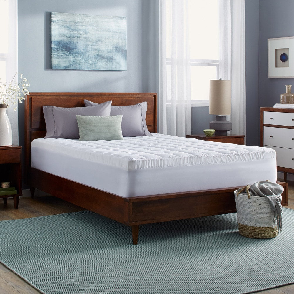 Slumber Solutions 2-inch Memory Foam and 1.5-inch Fiber Fill Mattress Topper