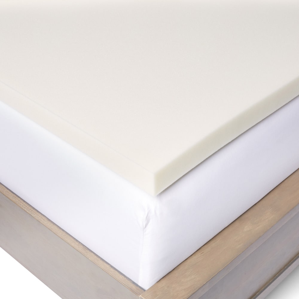 Slumber Solutions 2-inch Memory Foam and 1.5-inch Fiber Fill Mattress Topper