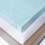Slumber Solutions 3-inch Gel Memory Foam and Fiber Mattress Topper