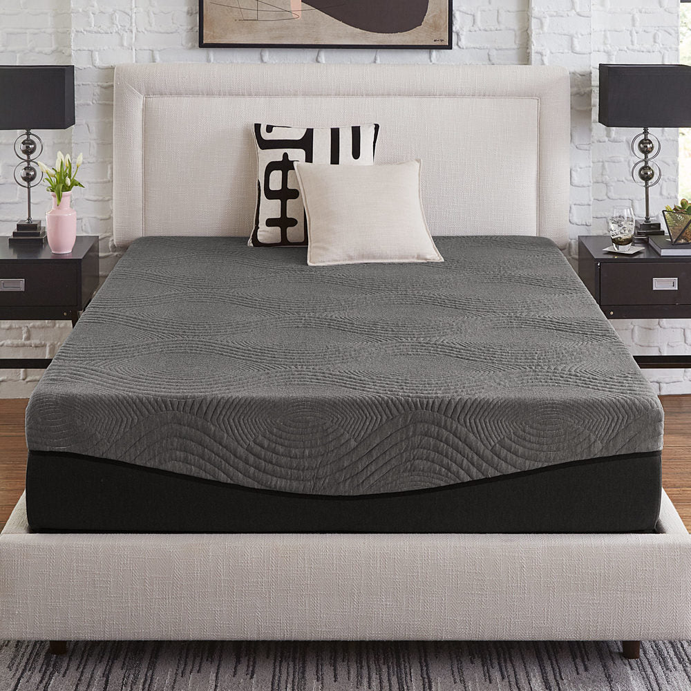 Slumber Solutions Active 14 inch Charcoal Memory Foam Mattress Overstock