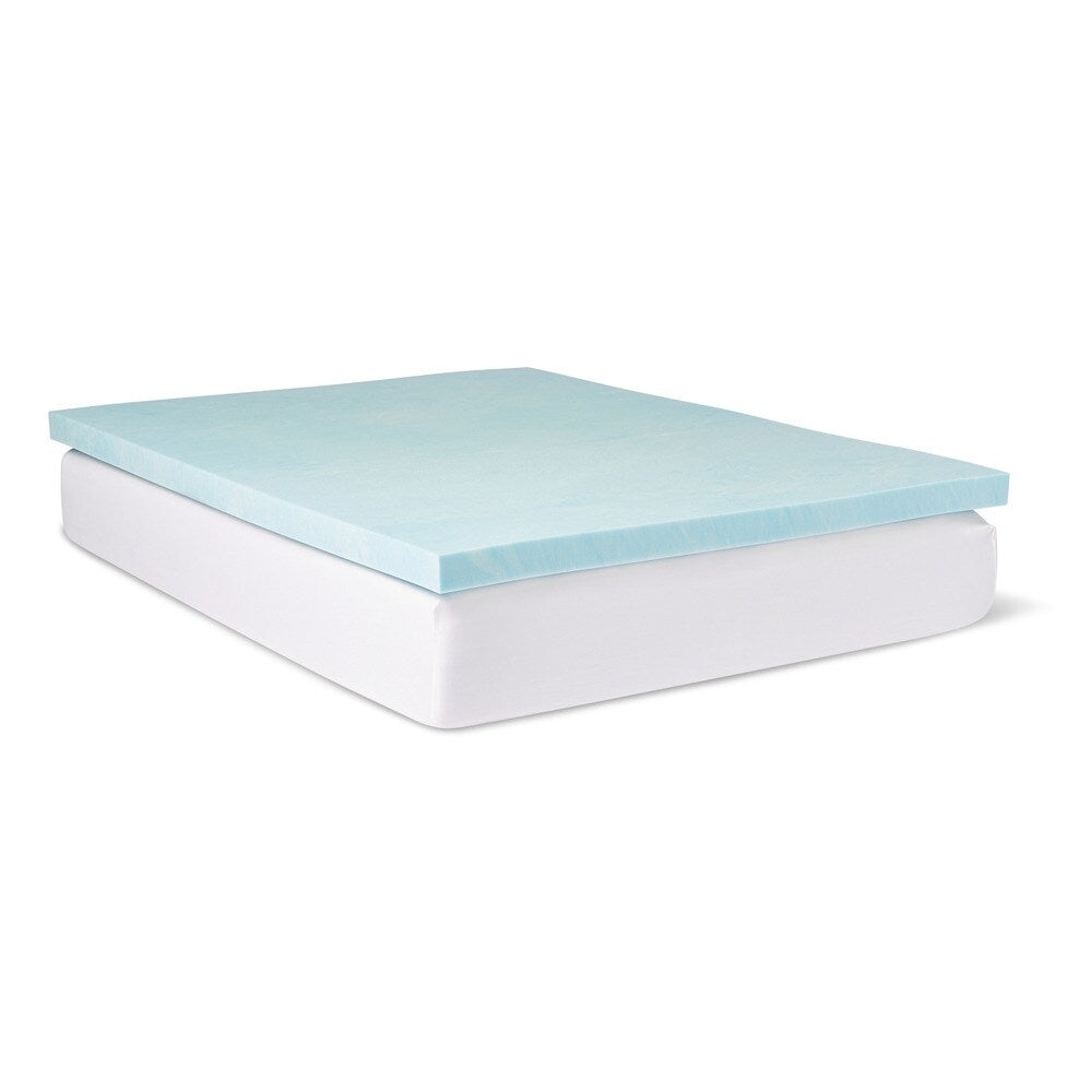 Slumber Solutions 3-inch Gel Memory Foam Mattress Topper with Cover