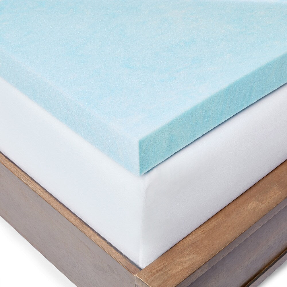 Slumber Solutions 3-inch Gel Memory Foam Mattress Topper with Cover