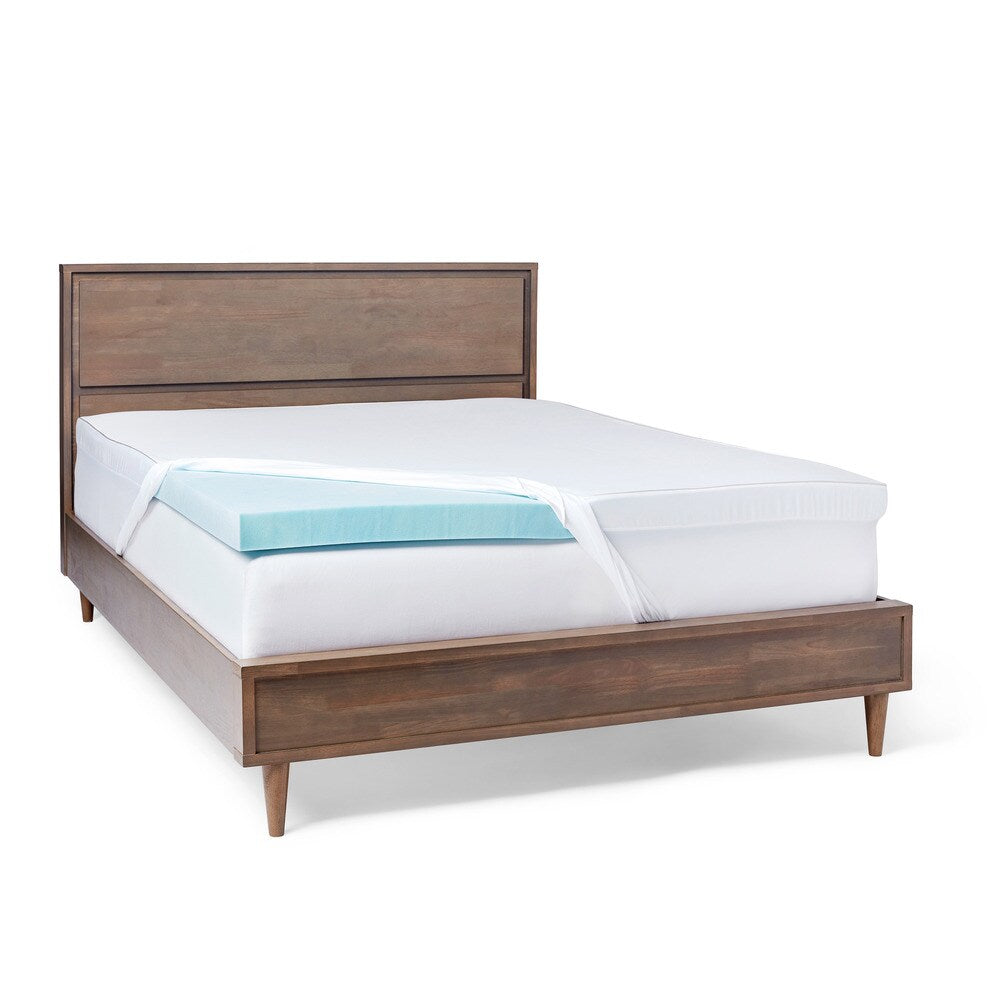 Slumber Solutions 3-inch Gel Memory Foam Mattress Topper with Cover
