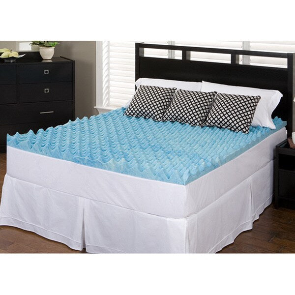 Slumber Solutions Gel Big Bump 3-inch Twin/ Full-size Memory Foam Mattress Topper