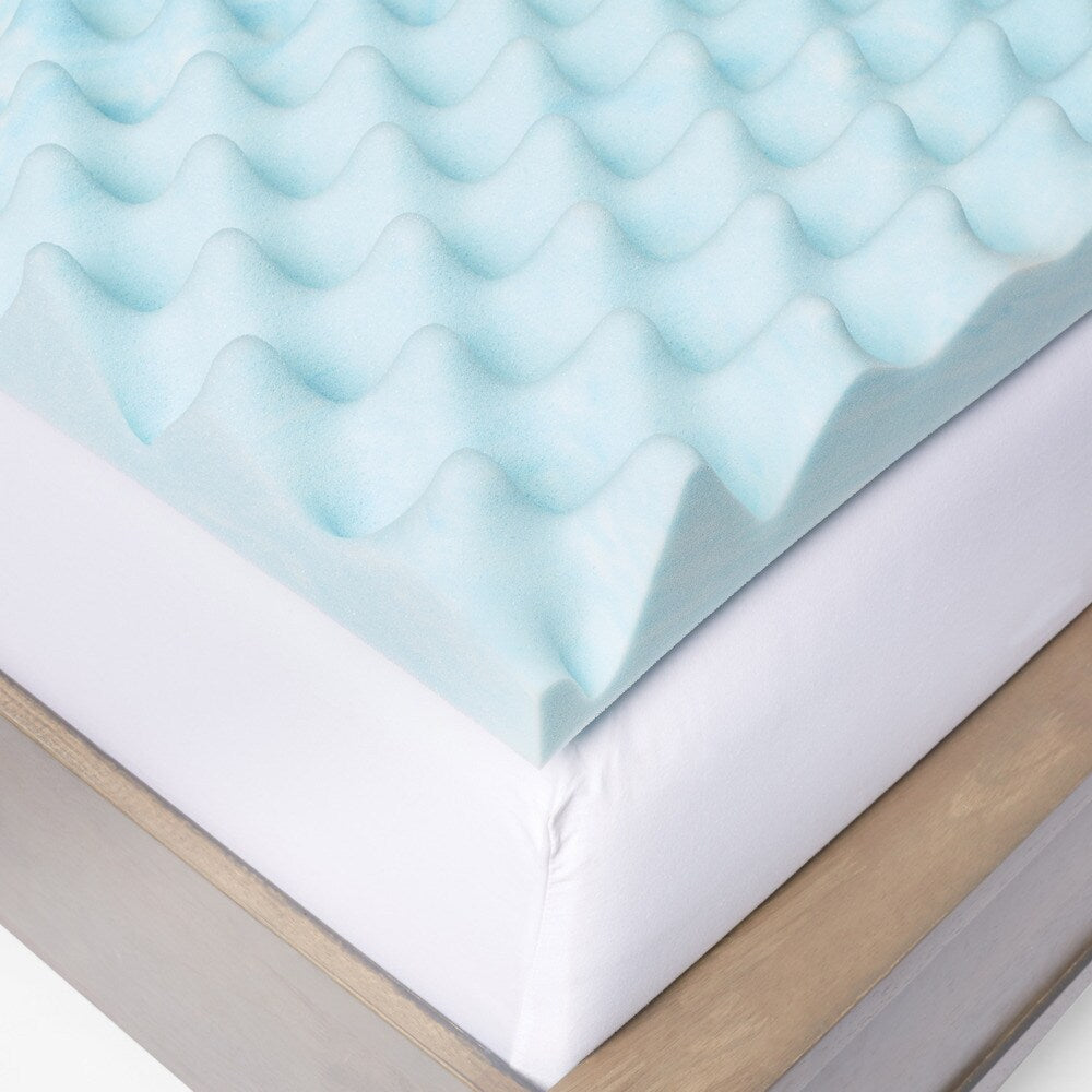 Slumber Solutions Gel Big Bump 4-inch Memory Foam Mattress Topper