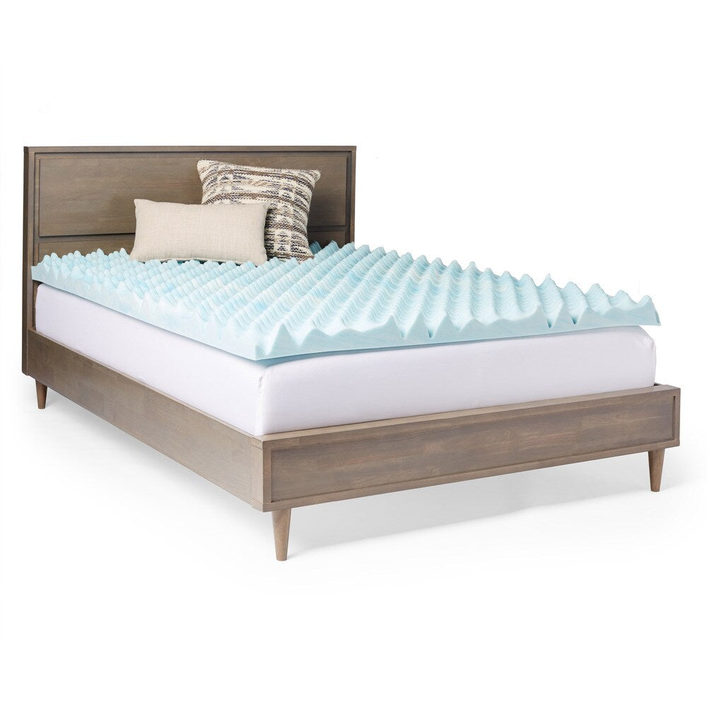 Slumber Solutions Gel Big Bump 4-inch Memory Foam Mattress Topper