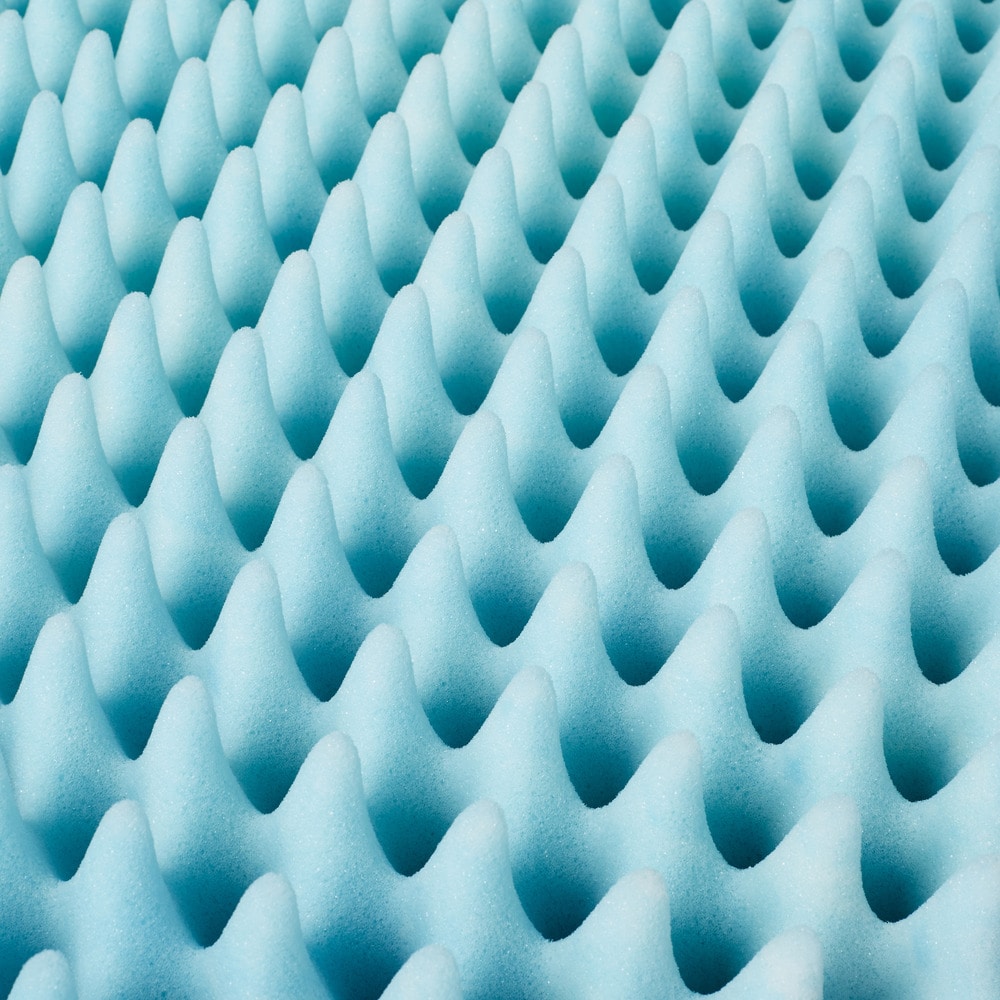 Slumber Solutions Highloft 4-inch Textured Gel Memory Foam Mattress Topper