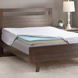 Slumber Solutions Gel Select 4-inch Memory Foam Mattress Topper with Cover