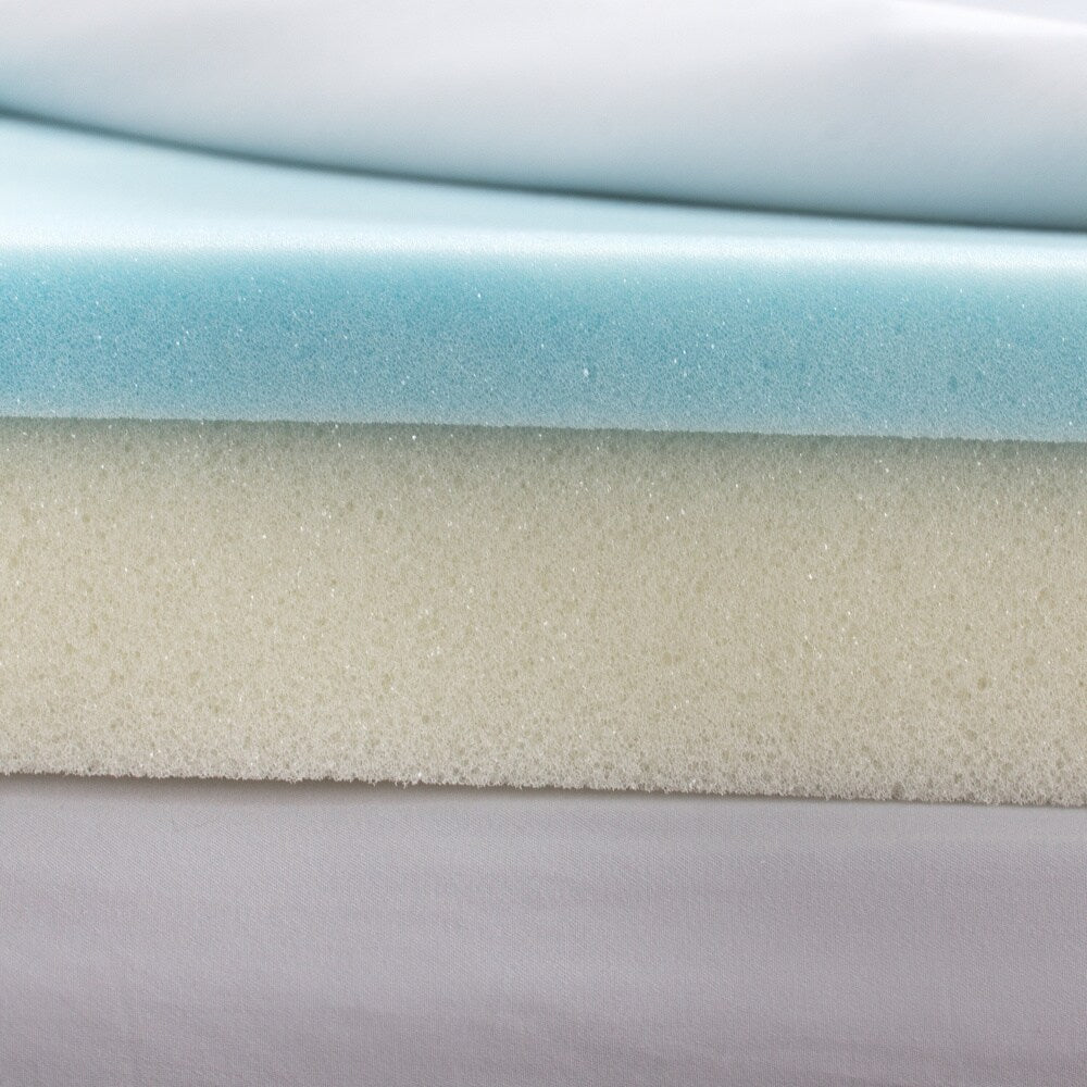 Slumber Solutions Gel Select 4-inch Memory Foam Mattress Topper with Cover