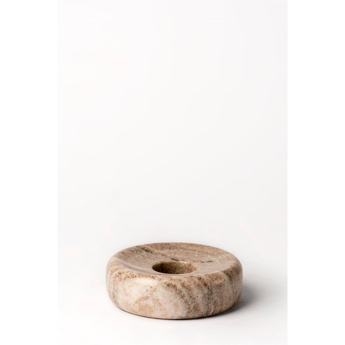 Sm. Brown Galaxy Marble T-Lite Holder 5" -ST - Brown